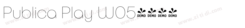 Publica Play W05字体转换